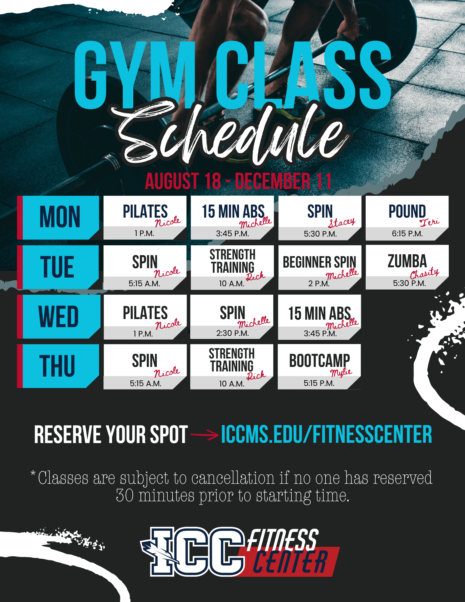Rpac Group Fitness Schedule 92 - a322859